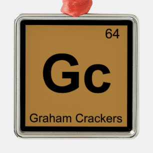 Gc - Periodischer Tisch für Graham Crackers Chemi Ornament Aus Metall
