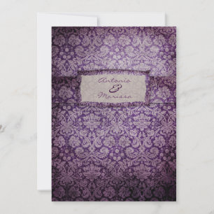 GC Purple Rapture Vintage Einladung
