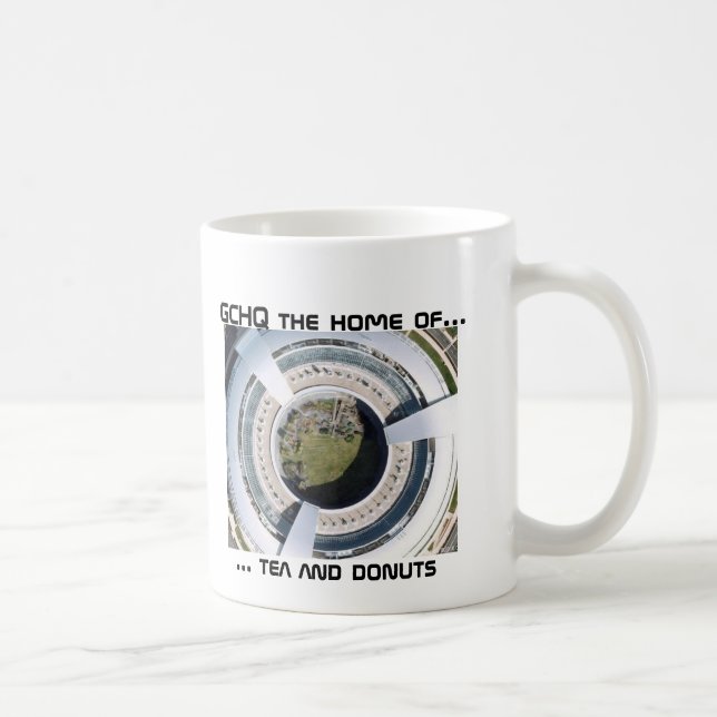 GCHQ Krapfen,… Tee und Schaumgummiringe, GCHQ das Tasse (Rechts)