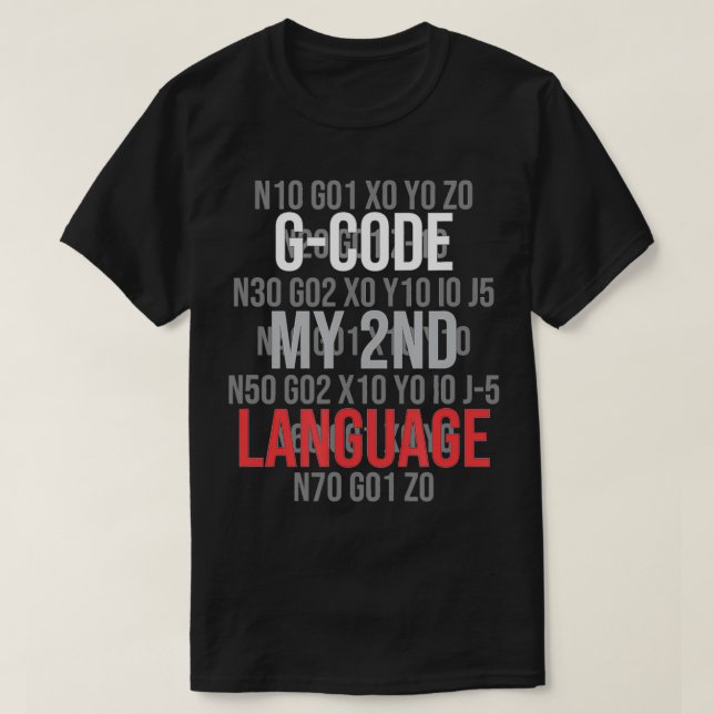 GCode meine zweite Sprache T-Shirt (Design vorne)