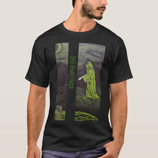GD Bilder Grim Sensenmann (grün) T-Shirt (Vorderseite)