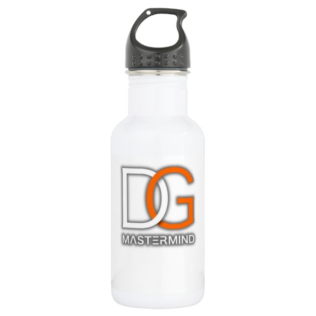GD Mastermind Flasche mit weißem Wasser Edelstahlflasche (Vorderseite)