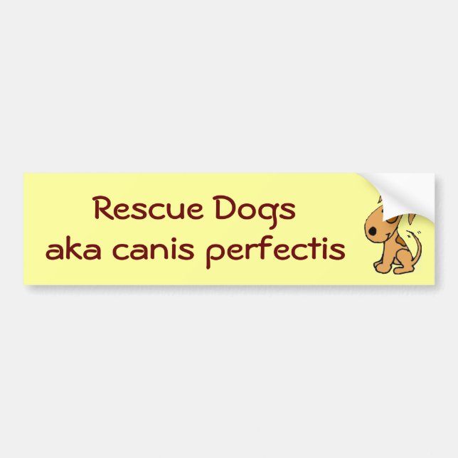 GD, Rettungs-Hunde, alias Canis perfectis Autoaufkleber (Vorne)