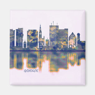 Gdansk Skyline Magnet