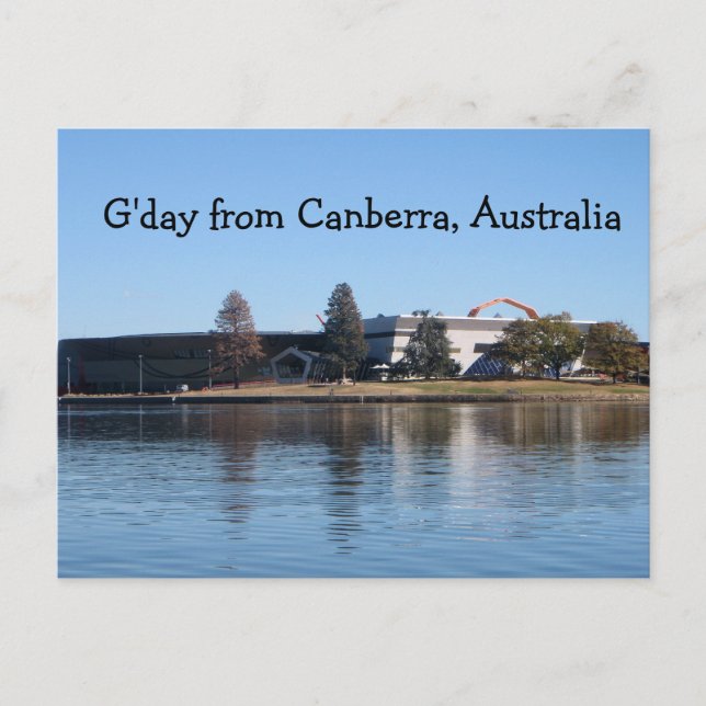 Gday aus Canberra, Australien Postkarte (Vorderseite)