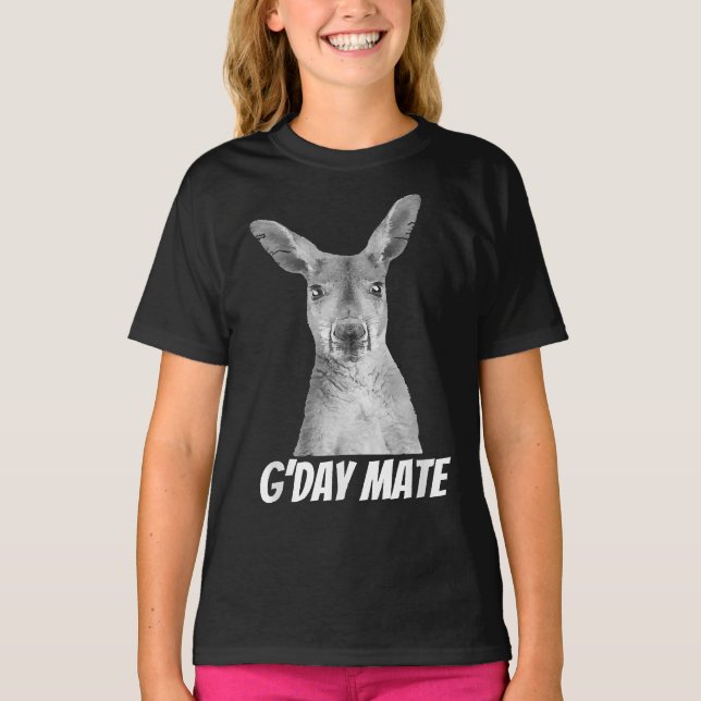GDay Mate - Australischer Kangaroo-T - Shirt (Vorderseite)