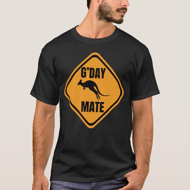 G'Day Mate - australischer Kangaroo-T - Shirt (Vorderseite)