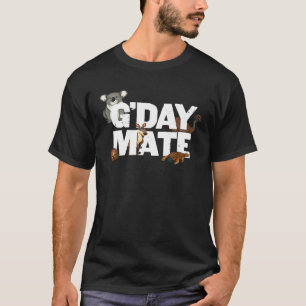 Gday Mate Funny Australia Tiere Kangaroo Koala T-Shirt