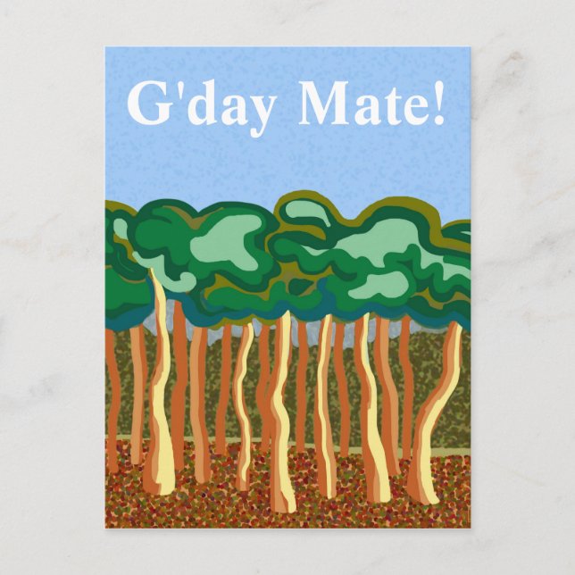 G'day Mate Postkarte (Vorderseite)