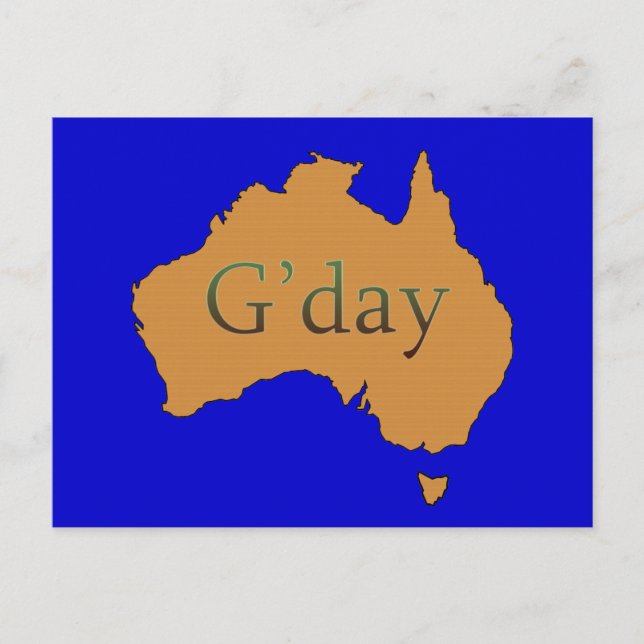 G'day Postkarte (Vorderseite)