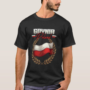 Gdingen Polen Reise Polnische Flagge Polska T-Shirt