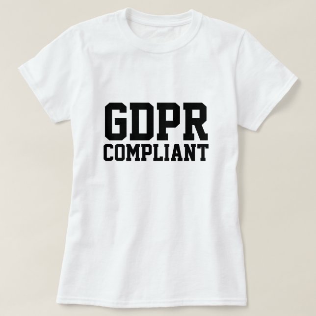 GDPR konform T-Shirt (Design vorne)