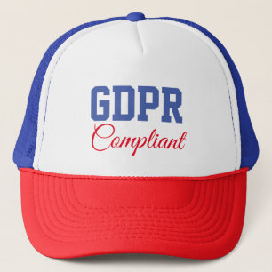 GDPR konformer allgemeine Daten-Schutz RegulationG Truckerkappe