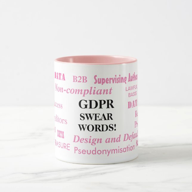 GDPR Kraftausdruck-Damen-lustiger Befolgungs-Witz Tasse (Zentrum)
