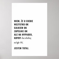 Gdyby Nie Było OK Jestem Tutaj Polnisch