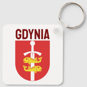 Gdynia Wappen, Polen Schlüsselanhänger