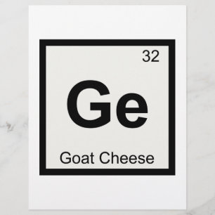 Ge - Ziegenkäse Chemie Periodensystem Symbol