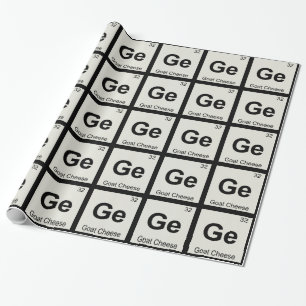 Ge - Ziegenkäse Chemie Periodisches Tabellensymbol Geschenkpapier