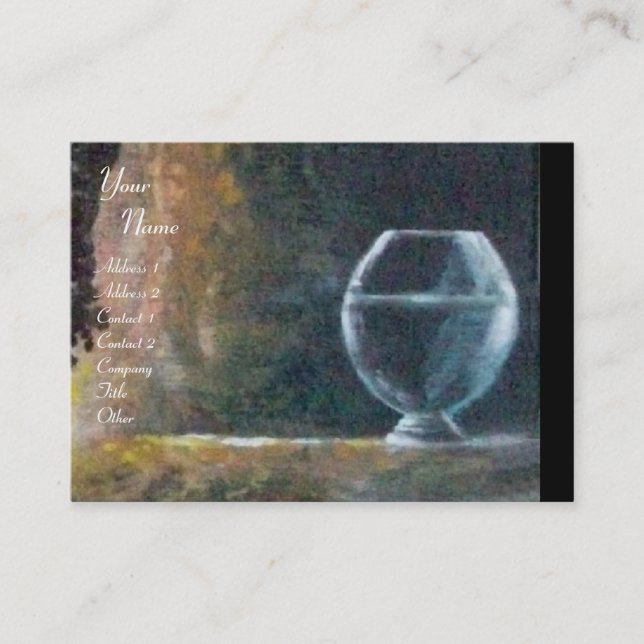 GEA, MYRTLE UND WASSER, Monogramm Visitenkarte (Vorderseite)