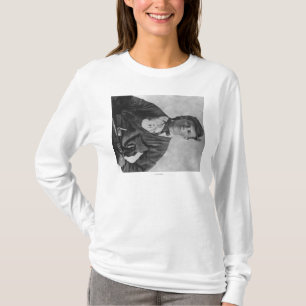 Geächtete Jesse James Porträt-Fotografie T-Shirt