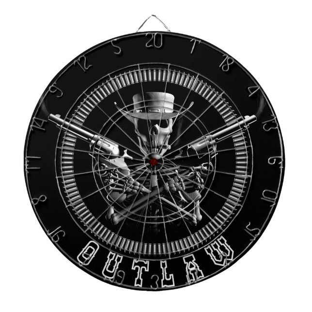 Geächtete Skeleton Dartboards Dartscheibe (vorne)