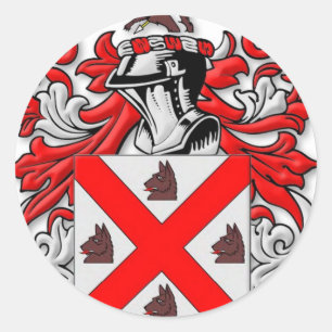 Geächtetes Wappen Runder Aufkleber