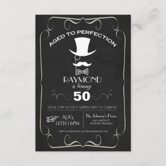 Gealtert Perfektions-zum erwachsenen Einladung