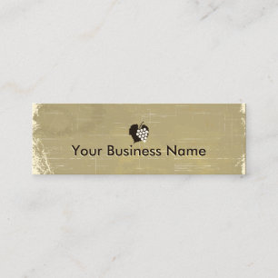 Gealterte Mini Visitenkarte