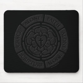 Gealterte Stein Lutherrose Mousepad