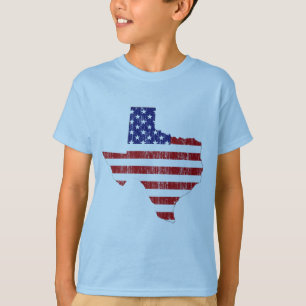 GEALTERTE US-FLAGGE TEXAS T-Shirt