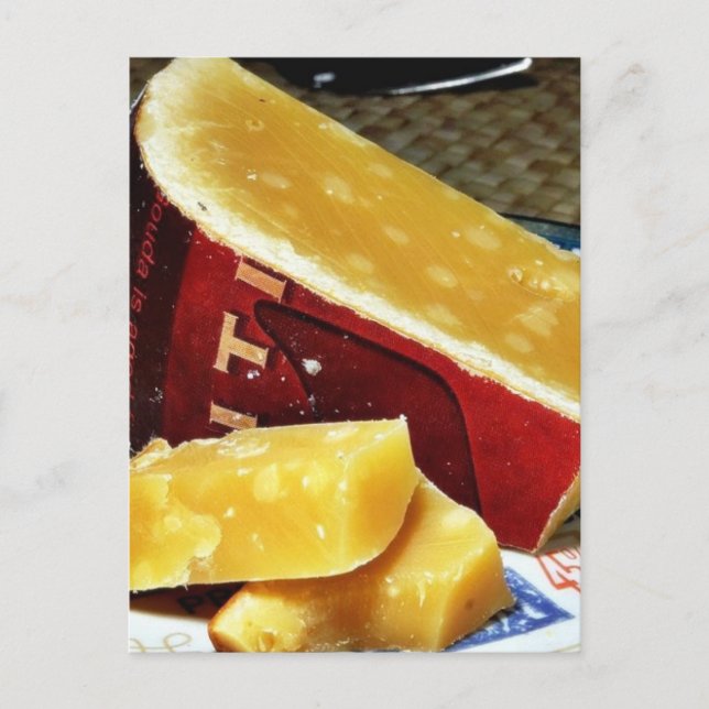 Gealterter Gouda Käse Postkarte (Vorderseite)