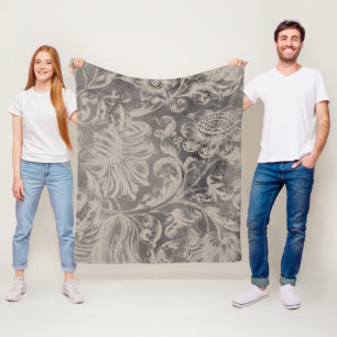 Gealtertes Blumen Fleecedecke