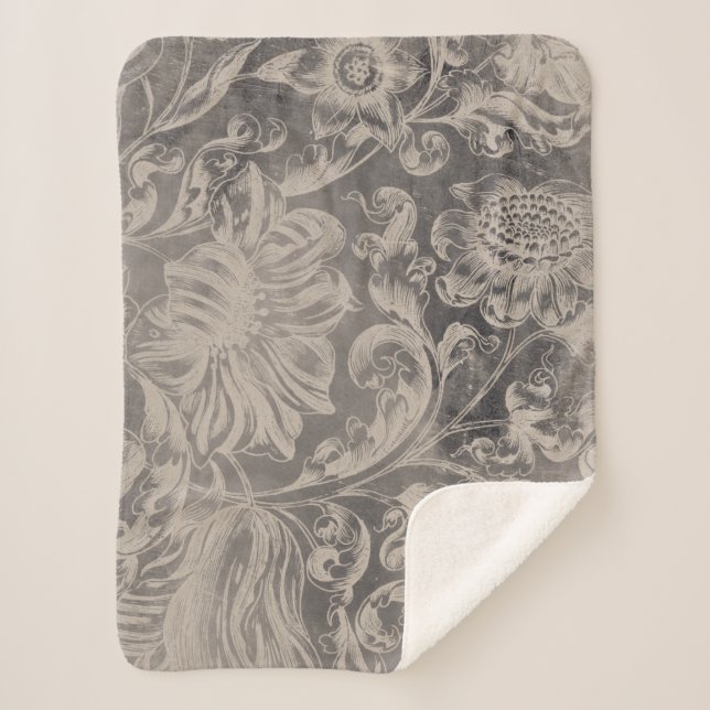 Gealtertes Blumen Sherpadecke (Vorderseite)