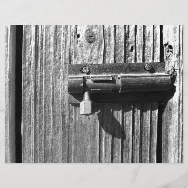 Gealtertes Holz und Riegel Flyer (Vorne)