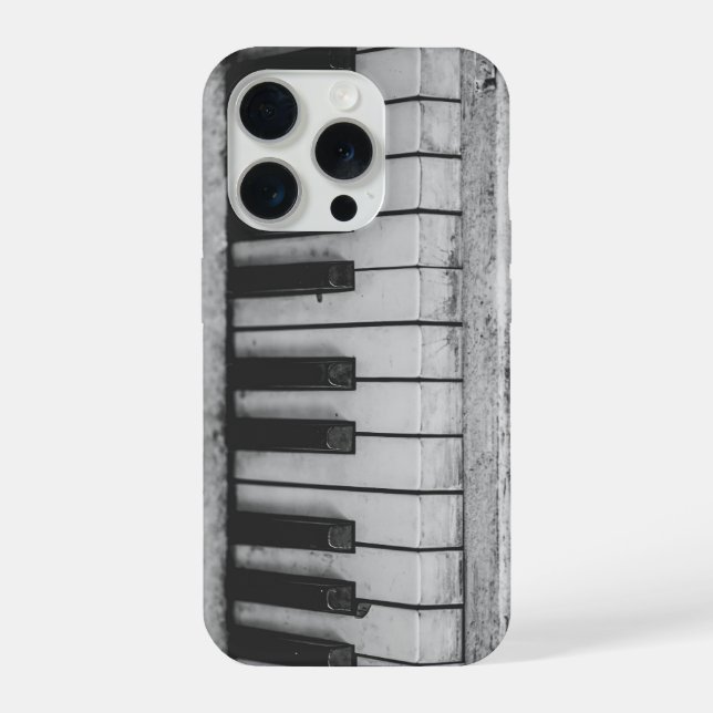 Gealtertes Klavier iPhone Hülle (Rückseite)