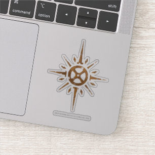 Gealtertes Rohan Wappen Aufkleber