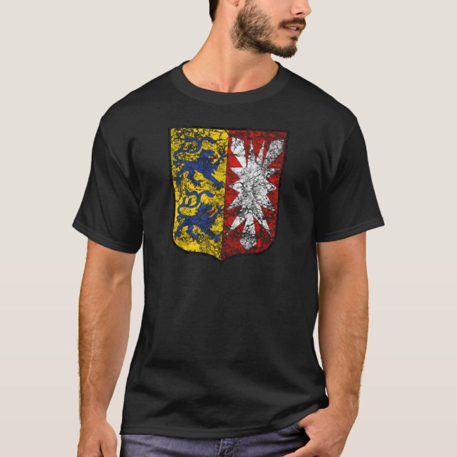 Gealtertes Wappen von Schleswig-Holstein T-Shirt (Vorderseite)