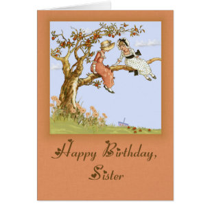 Geänderte Kate Greenaway Mädchen in Apfelbaum