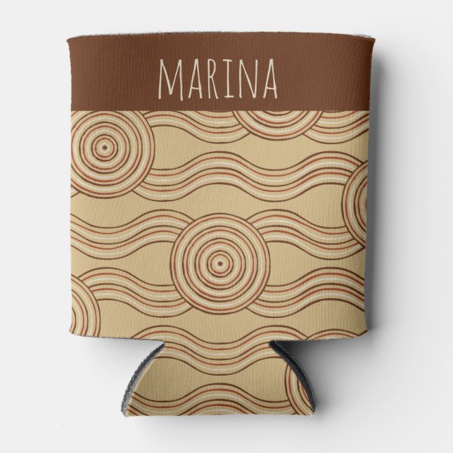 Geänderter Name Australian Dreamtime Dosenkühler (Vorderseite)