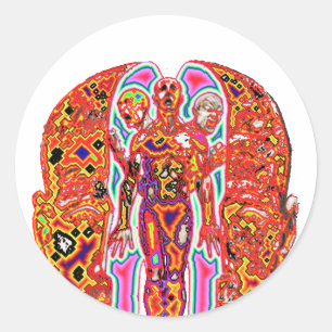 Geändertes Ego Runder Aufkleber