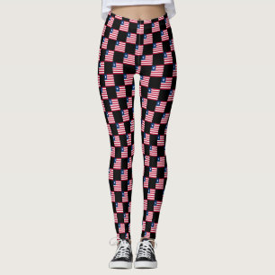 Geändertes liberianisches Flaggenmuster Leggings
