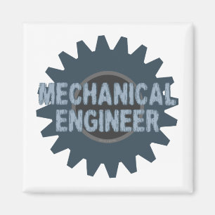 Gear Blue Gray für Maschinenbauer Magnet