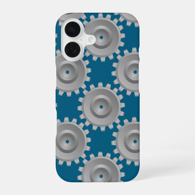 Gear Gears iPhone 16 Hülle (Rückseite)