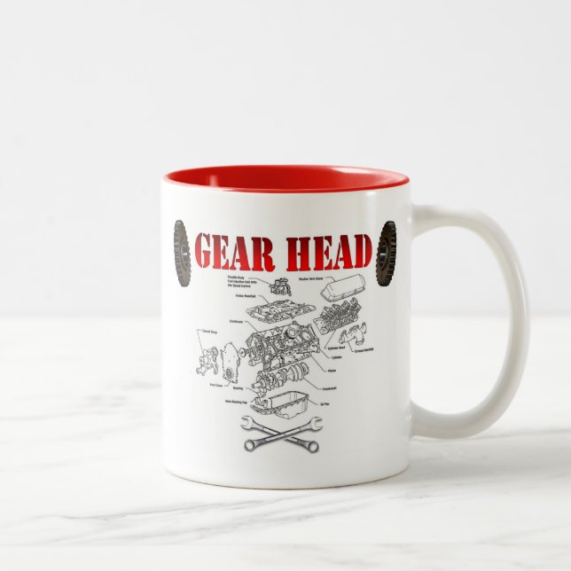 GEAR HEAD ZWEIFARBIGE TASSE (Rechts)