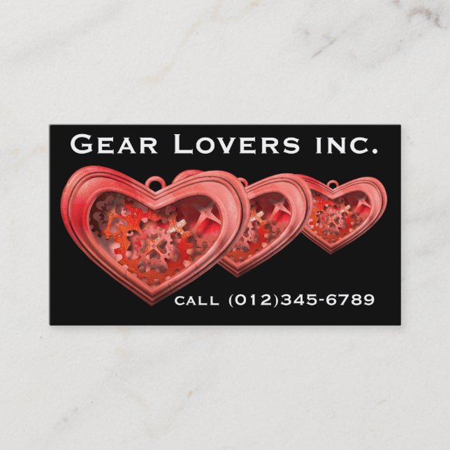 Gear Lovers Visitenkarte (Vorderseite)