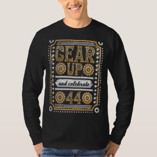 Gear up und feiern 44. Geburtstag Steampunk T-Shirt
