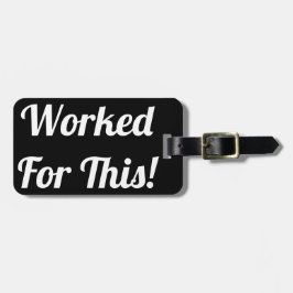 Gearbeitet für diesen Gepäckanhänger