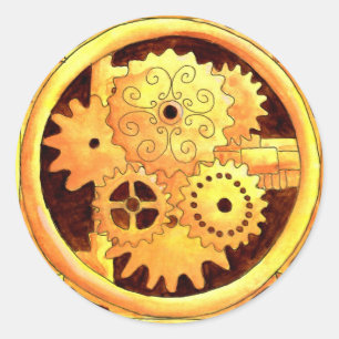 Gearbox1 Runder Aufkleber
