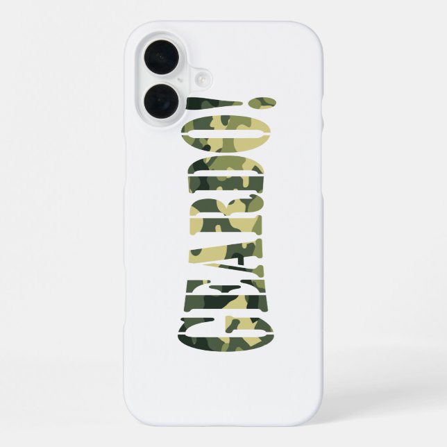 GEARDO! CAMO / TARNMUSTER iPhone HÜLLE (Rückseite)