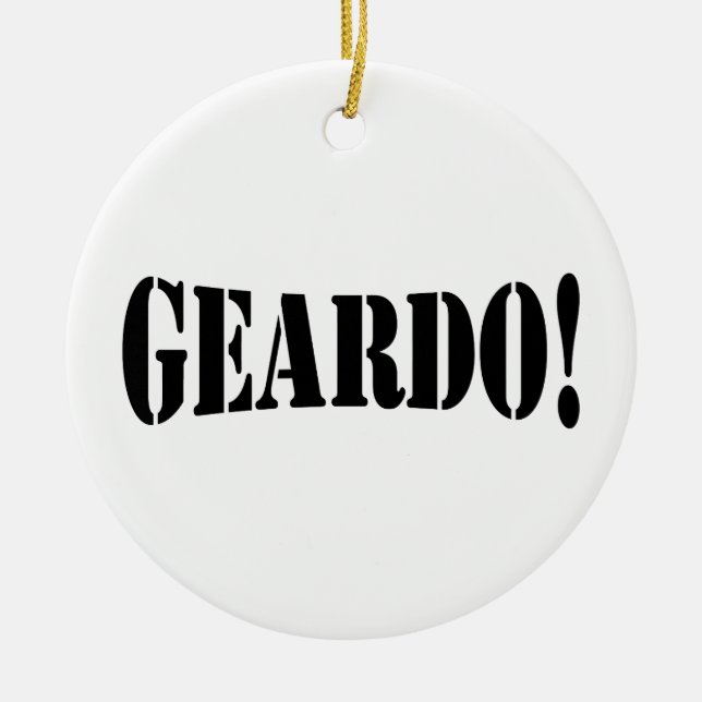 GEARDO! KERAMIK ORNAMENT (Vorne)